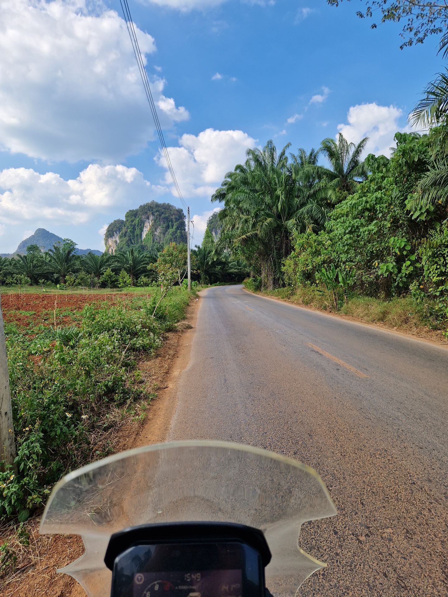 Suspension bridge on the free South Thailand ride